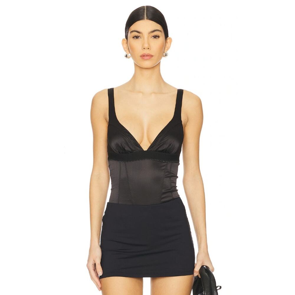 NWT Free People Anywhere With You Bodysuit / Black / Size Small / Brand New!